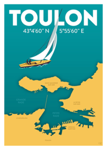 50x70cm G-Lisa Toulon Rade